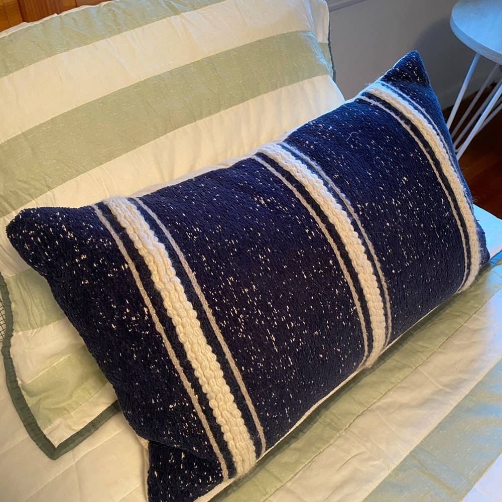 Navy Stripe Target Throw Pillows (2)